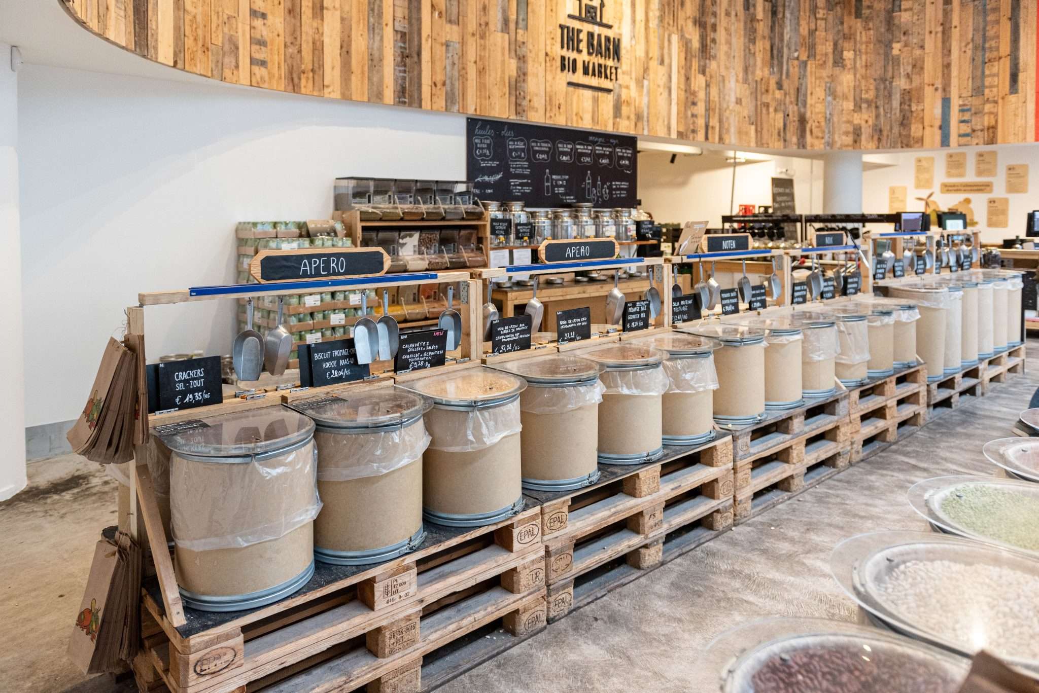 the barn bio market Saint-Gilles magasin bio alimentation bio vrac bruxelles